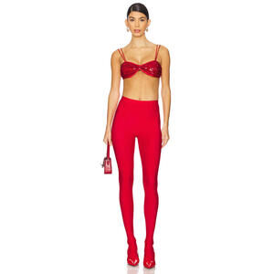 CULTNAKED Skin Leggings red footed design size XXS NWT $160msrp